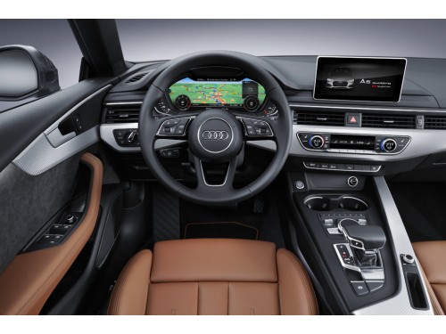 Характеристики автомобиля Audi A5 2.0 45 TFSI quattro S tronic Design (12.2016 - 07.2020): фото, вместимость, скорость, двигатель, топливо, масса, отзывы