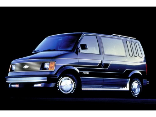 Характеристики автомобиля Chevrolet Astro 4.3 AT Astro CS (06.1985 - 05.1992): фото, вместимость, скорость, двигатель, топливо, масса, отзывы