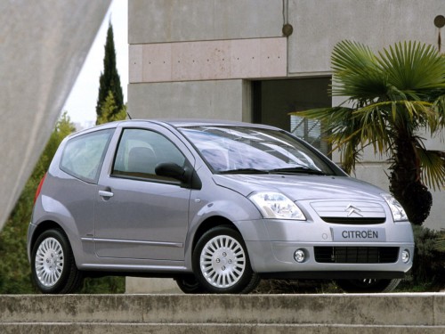 Характеристики автомобиля Citroen C2 1.6 MT VTS (12.2004 - 10.2009): фото, вместимость, скорость, двигатель, топливо, масса, отзывы