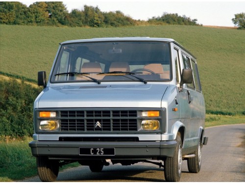 Характеристики автомобиля Citroen C25 1.8 MT Combi (02.1982 - 01.1994): фото, вместимость, скорость, двигатель, топливо, масса, отзывы