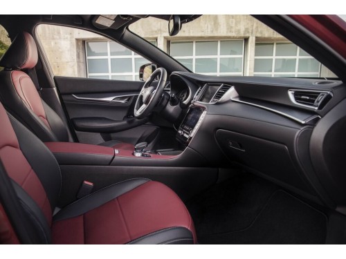 Характеристики автомобиля Infiniti QX55 2.0 CVT Luxe (07.2021 - 11.2022): фото, вместимость, скорость, двигатель, топливо, масса, отзывы