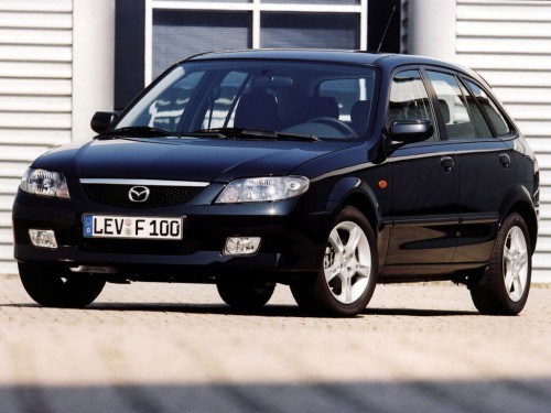 Характеристики автомобиля Mazda 323F 1.3i MT Comfort (07.2002 - 09.2003): фото, вместимость, скорость, двигатель, топливо, масса, отзывы