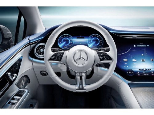Характеристики автомобиля Mercedes-Benz EQE EQE 500 4Matic (07.2022 - н.в.): фото, вместимость, скорость, двигатель, топливо, масса, отзывы