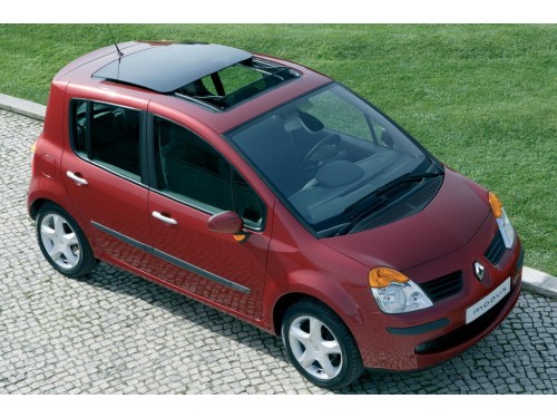 Характеристики автомобиля Renault Modus 1.2 16V MT Cite (08.2004 - 03.2008): фото, вместимость, скорость, двигатель, топливо, масса, отзывы