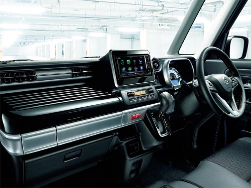 Характеристики автомобиля Suzuki Spacia 660 Custom Hybrid GS (12.2021 - н.в.): фото, вместимость, скорость, двигатель, топливо, масса, отзывы