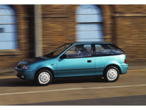 Характеристики автомобиля Suzuki Swift 1.0 AT GLS (01.1989 - 02.1995): фото, вместимость, скорость, двигатель, топливо, масса, отзывы