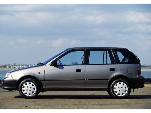 Характеристики автомобиля Suzuki Swift 1.3 MT GX (01.1989 - 02.1995): фото, вместимость, скорость, двигатель, топливо, масса, отзывы