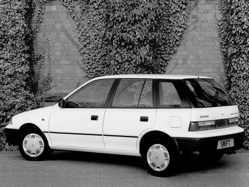 Характеристики автомобиля Suzuki Swift 1.3 AT GLX (01.1989 - 02.1995): фото, вместимость, скорость, двигатель, топливо, масса, отзывы