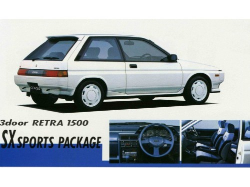 Характеристики автомобиля Toyota Corsa 1.3 TX (05.1986 - 04.1988): фото, вместимость, скорость, двигатель, топливо, масса, отзывы
