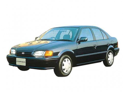 Характеристики автомобиля Toyota Corsa 1.3 AX (08.1996 - 11.1997): фото, вместимость, скорость, двигатель, топливо, масса, отзывы