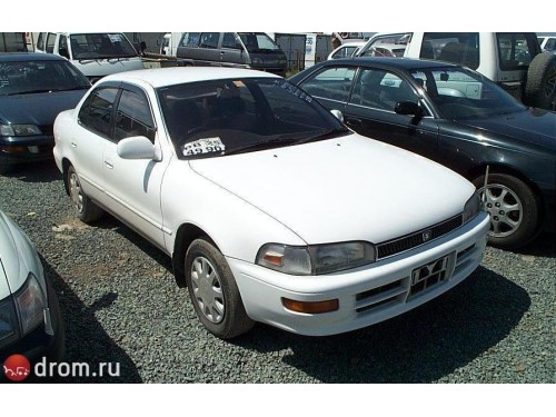 Характеристики автомобиля Toyota Sprinter 1.3 LX limited (05.1994 - 04.1995): фото, вместимость, скорость, двигатель, топливо, масса, отзывы