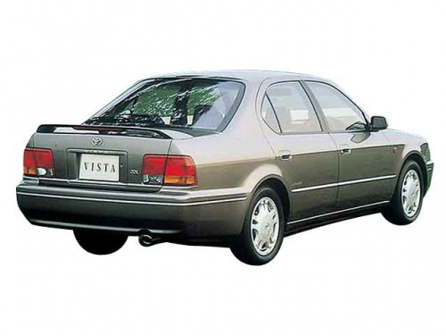 Характеристики автомобиля Toyota Vista 1.8 Alpha X (01.1995 - 04.1996): фото, вместимость, скорость, двигатель, топливо, масса, отзывы
